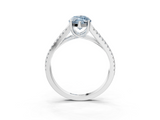 White gold Fancy Blue Marquise  Solitaire Split Shank Pavé Diamond Engagement Ring_304