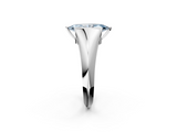 White gold Fancy Blue Marquise  Solitaire Tension Set Diamond Ring_22