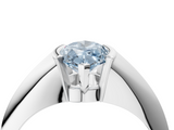 White gold Fancy Blue Marquise  Solitaire Tension Set Diamond Ring_24