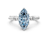 White gold Fancy Blue Marquise  Solitaire Twisted Band Prong Set Engagement Ring_61