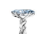 White gold Fancy Blue Marquise  Solitaire Twisted Band with Pavé Accents and Four-Prong Setting_25
