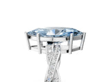 White gold Fancy Blue Marquise  Solitaire Twisted Pave Diamond Ring with Four-Prong Setting_18