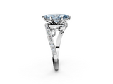 White gold Fancy Blue Marquise  Solitaire with Pavé Twist Band and Four-Prong Setting_56