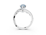 White gold Fancy Blue Marquise  Solitaire with Pavé Twist Band and Four-Prong Setting_57