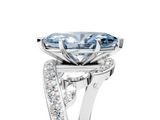 White gold Fancy Blue Marquise  Solitaire with Pavé Twist Band and Four-Prong Setting_59
