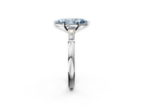 White gold Fancy Blue Marquise  Solitaire with Tapered Baguette Side Stones on a Classic Band with Four-Prong Setting_77