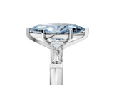 White gold Fancy Blue Marquise  Solitaire with Tapered Baguette Side Stones on a Classic Band with Four-Prong Setting_80