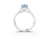 White gold Fancy Blue Oval  Brilliant Channel-Set Solitaire Ring with Four-Prong Setting_23