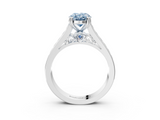 White gold Fancy Blue Oval  Cut Channel Set Solitaire Engagement Ring with Prong Setting_23