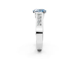 White gold Fancy Blue Oval Cut Cut Channel Set Solitaire Ring with Four-Prong Setting_14