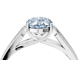 White gold Fancy Blue Oval Cut Cut Pave Split Shank Engagement Ring with Four-Prong Setting_16