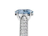 White gold Fancy Blue Oval Cut Cut Pave Split Shank Engagement Ring with Four-Prong Setting_17