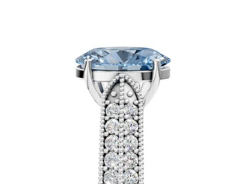 White gold Fancy Blue Oval Cut Cut Pave Split Shank Engagement Ring with Four-Prong Setting_17