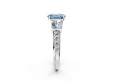 White gold Fancy Blue Oval Cut Diamond Engagement Ring with Baguette Side Stones and Channel Set Band_34