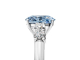 White gold Fancy Blue Oval  Cut Diamond Five-Stone Prong Set White Gold Ring_34