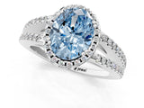 White gold Fancy Blue Oval Cut Diamond Halo Split Shank Engagement Ring_52