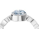 White gold Fancy Blue Oval  Cut Diamond Milgrain Marquise Band with Prong Setting_7