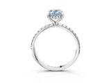 White gold Fancy Blue Oval Cut Diamond Solitaire Ring with Four-Prong Setting and Pavé Band_18