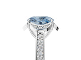 White gold Fancy Blue Oval  Cut Halo Diamond Ring with Channel Set Band and Four-Prong Setting_37