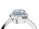 White gold Fancy Blue Oval  Cut Halo Diamond Ring with Pave Band and Four-Prong Setting_27