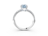 White gold Fancy Blue Oval  Cut Pave Diamond Engagement Ring with Channel Set Band and Four-Prong Setting_23