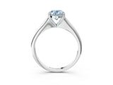 White gold Fancy Blue Oval Cut Solitaire Diamond Ring with Six-Prong Setting and Classic Band_42