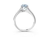 White gold Fancy Blue Oval Cut Solitaire Diamond Ring with Six-Prong Setting and Classic Band_52