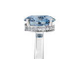 White gold Fancy Blue Oval  Cut Solitaire Engagement Ring with Four-Prong Setting on a Classic Band_25
