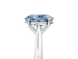 White gold Fancy Blue Oval  Cut Solitaire Ring with Cathedral Band and Four-Prong Setting_63