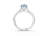 White gold Fancy Blue Oval  Cut Solitaire Ring with Cathedral Band and Four-Prong Setting_64