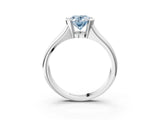 White gold Fancy Blue Oval Cut Solitaire Tension Set Diamond Ring with Split Shank Band_27