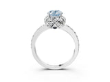 White gold Fancy Blue Oval  Diamond Solitaire Ring with Shared Prong Pavé Band_15
