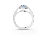 White gold Fancy Blue Oval  Halo Pavé Diamond Engagement Ring with Bezel Setting_53