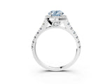 White gold Fancy Blue Oval  Halo Pavé Diamond Engagement Ring with Four-Prong Setting_29
