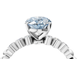 White gold Fancy Blue Oval  Solitaire Bezel Accent Diamond Engagement Ring with Beaded Band and Four-Prong Setting_41