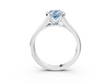 White gold Fancy Blue Oval  Solitaire Bezel-Set Diamond Ring with Channel-Set Band_40