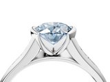 White gold Fancy Blue Oval  Solitaire Bezel-Set Diamond Ring with Channel-Set Band_41