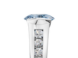 White gold Fancy Blue Oval  Solitaire Bezel-Set Diamond Ring with Channel-Set Band_42