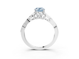 White gold Fancy Blue Oval  Solitaire Celtic Knot Engagement Ring with Four-Prong Setting_76