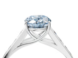 White gold Fancy Blue Oval  Solitaire Channel-Set Diamond Engagement Ring with Four-Prong Setting_36
