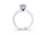 White gold Fancy Blue Oval  Solitaire Diamond Engagement Ring with Four-Prong Setting on a Classic Band_6