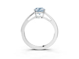 White gold Fancy Blue Oval  Solitaire Diamond Ring with Split Shank and Four-Prong Setting_27