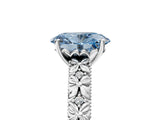 White gold Fancy Blue Oval  Solitaire Floral Milgrain Engagement Ring_55