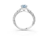 White gold Fancy Blue Oval  Solitaire Floral Milgrain Engagement Ring_58