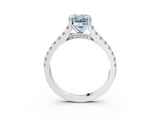 White gold Fancy Blue Oval  Solitaire Pave Diamond Engagement Ring with Prong Setting_23
