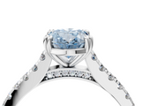 White gold Fancy Blue Oval  Solitaire Pave Diamond Engagement Ring with Prong Setting_24