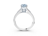 White gold Fancy Blue Oval  Solitaire Pave Split Shank Engagement Ring with Six-Prong Setting_39