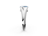 White gold Fancy Blue Oval  Solitaire Tension Set Diamond Ring_22