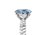 White gold Fancy Blue Oval  Solitaire Twisted Band Prong Set Engagement Ring_66