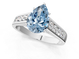 White gold Fancy Blue Pear  Brilliant Channel-Set Solitaire Ring with Four-Prong Setting_21